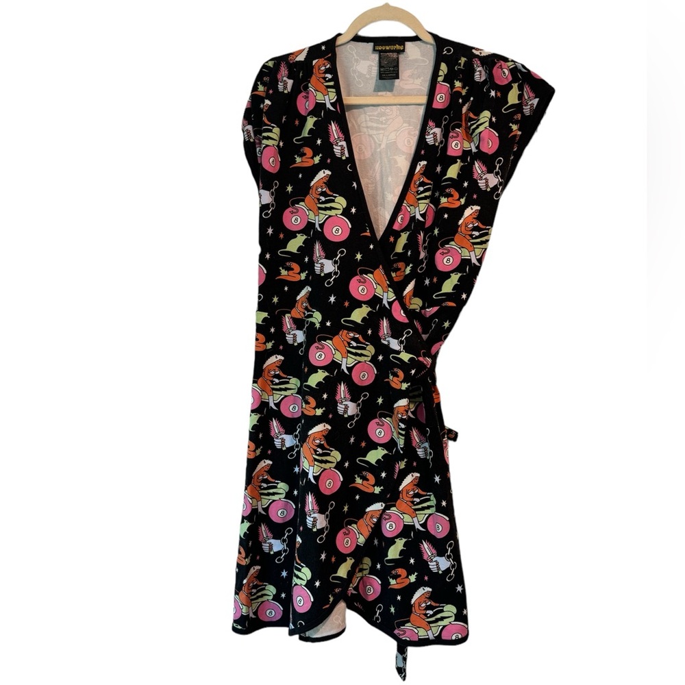 NOOWORKS Wrap Dress - Mean Machine
